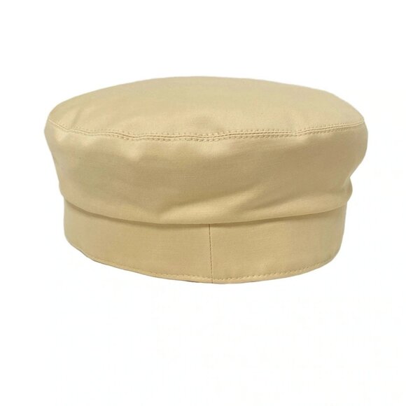 HERMES Kabul Kuliketis - Beige Brown Cotton Polyurethane Leather Hat - Picture 5 of 8
